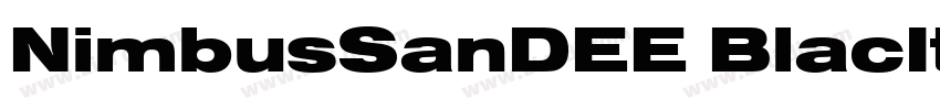 NimbusSanDEE BlacIta字体转换